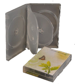 Quintuple DVD Case Semi-clear (27mm)